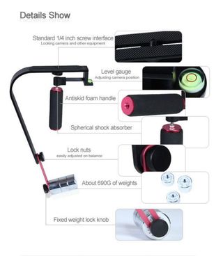 Estabilizador camaras DSLR y Videocámaras