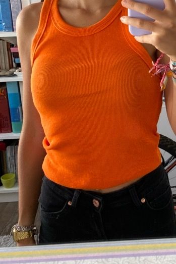 top veraniego naranja