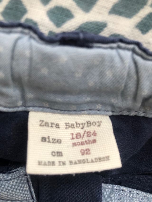 pantalones niño zara