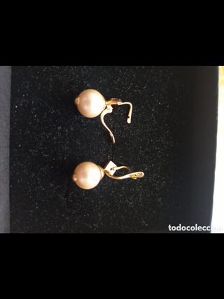 Pendientes oro y circonitas Joyería