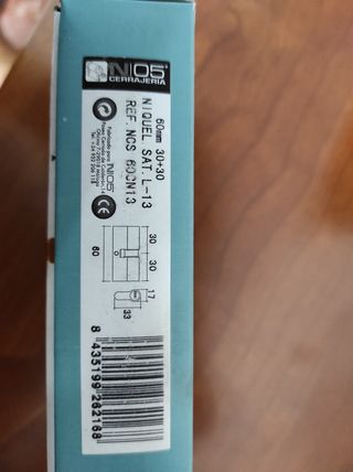 Bombín de seguridad N05 + cinco llaves 