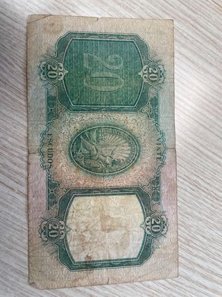 billete 20 escudos portugal 1954