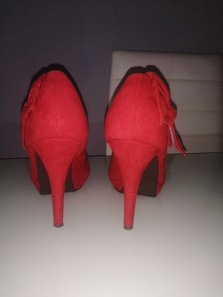 Zapato rojo 36 mujer marca XTi nuevos un solo uso