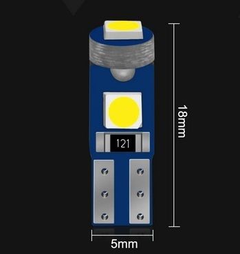 Bombillas Luz led T5 W3W W2.1W BLANCO (10 unid.).