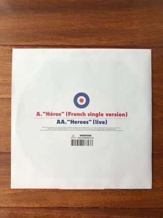 David Bowie, Heroes, Chante en français