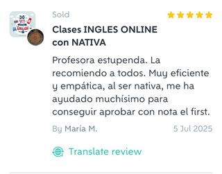 clases INGLES con NATIVA ONLINE