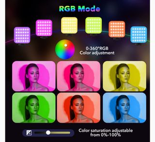 📸 LUZ DE VIDEO LED RGB DOBLE CARA 📸