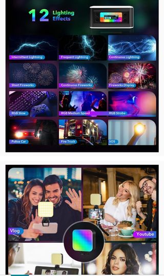 📸 LUZ DE VIDEO LED RGB DOBLE CARA 📸