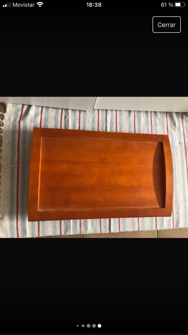 Bandeja madera desayuno