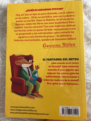 “El Fantasma del terror” Geronimo Stilon Libro