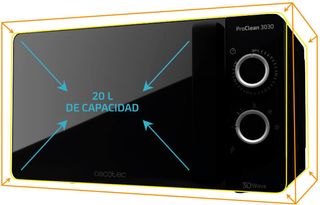Microondas CECOTEC ProClean Negro