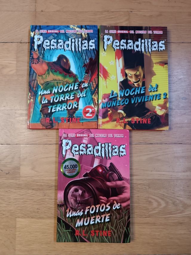 Pack 3 libros de pesadillas