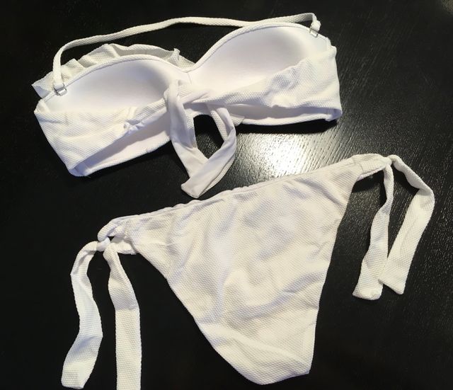 Costume a fascia bianco Calzedonia