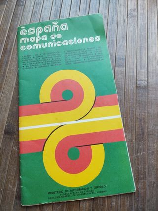 MAPA DE COMUNICACIONES DE ESPAÑA, AÑOS 70