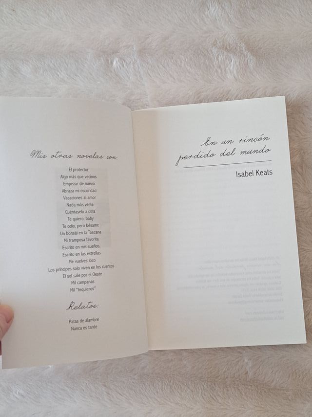 En un rincón perdido del mundo. Isabel Keats.