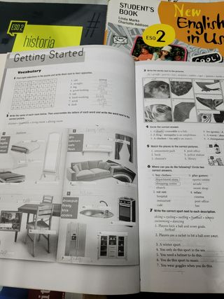 Libros de texto 2°ESO