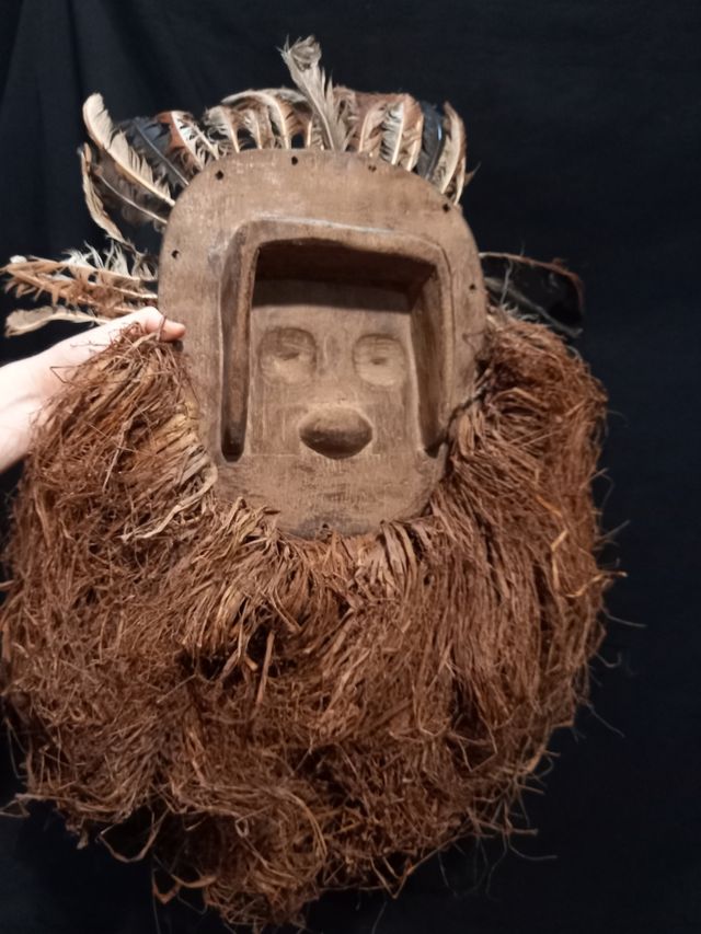 Máscara africana Teke 70 cm Congo envío gratis