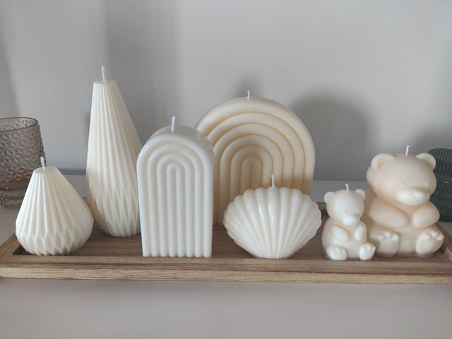 Velas de soja arcoíris precio por unidad