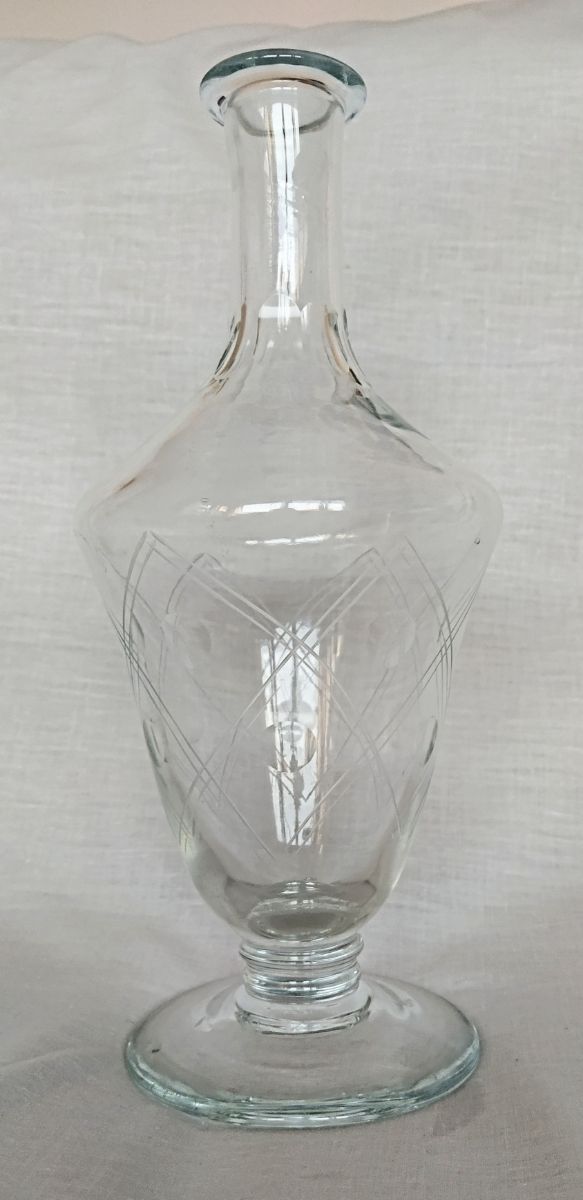 Botella antigua de vidrio