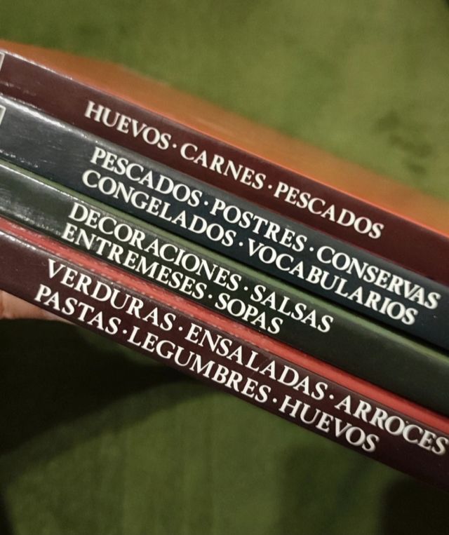 Libros recetas cocina 4 tomos