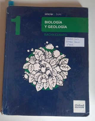 libro de biología de primero de bach