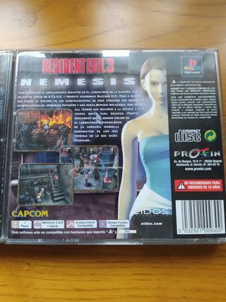 Resident Evil 3 Nemesis ps1 pal esp