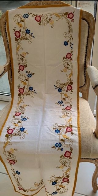 🌸 Lote 3 Caminos de mesa de lino