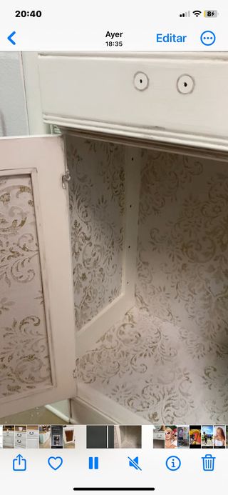 Aparador restaurado de cerezo frances