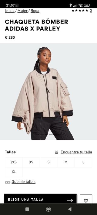 Chaqueta Adidas bomber X Parley 