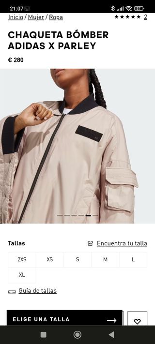 Chaqueta Adidas bomber X Parley 