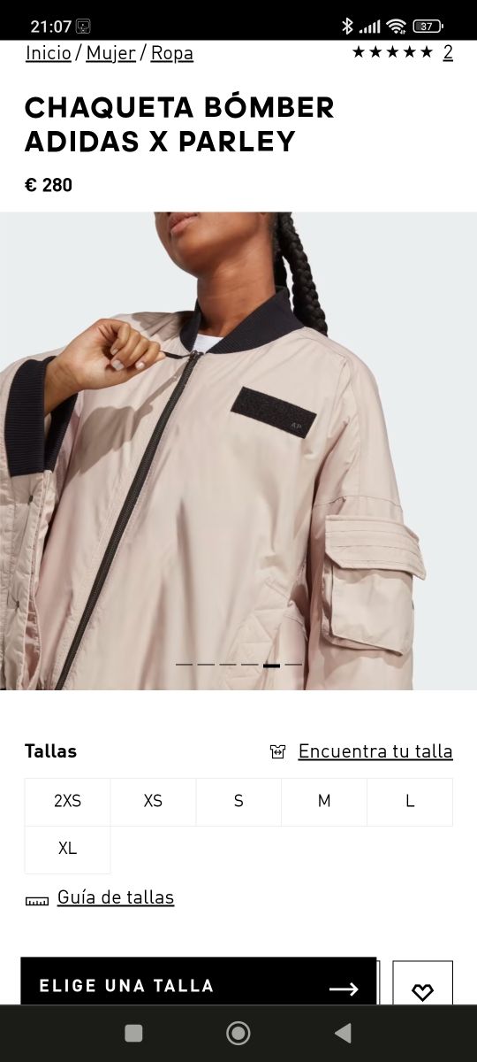 Chaqueta Adidas bomber X Parley