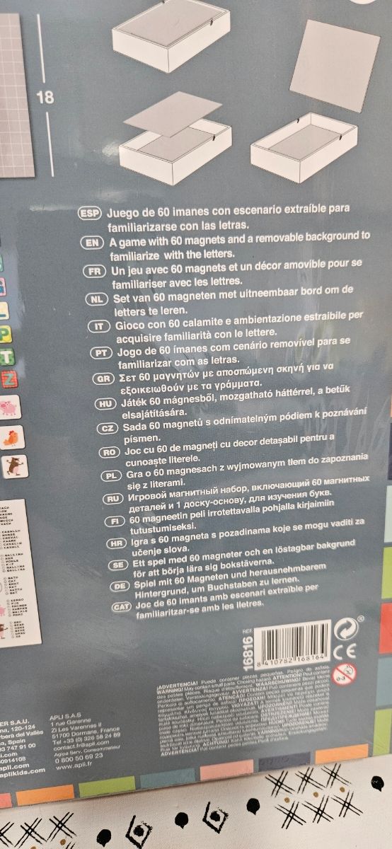 APLI KIDS JUEGO MAGNÉTICO LETRAS