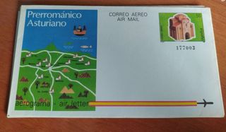 LOTE 7 AEROGRAMAS ANTIGUOS