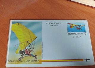 LOTE 7 AEROGRAMAS ANTIGUOS