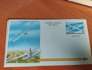 LOTE 7 AEROGRAMAS ANTIGUOS