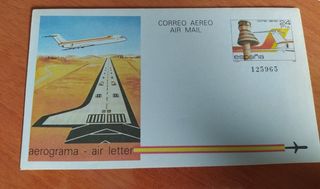 LOTE 7 AEROGRAMAS ANTIGUOS