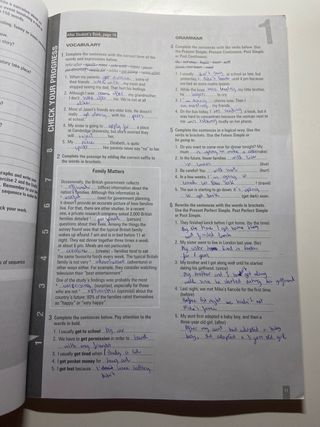 Libro workbook de inglés 1 bachillerato Burlington