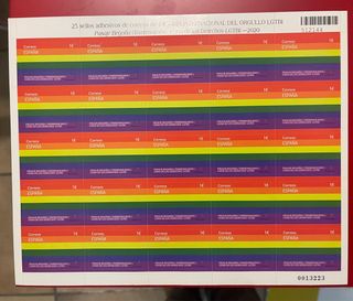 Sello postal Orgullo lgtbi completa  + regalo