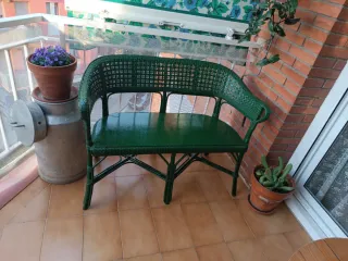 Sofá Antiguo de mimbre