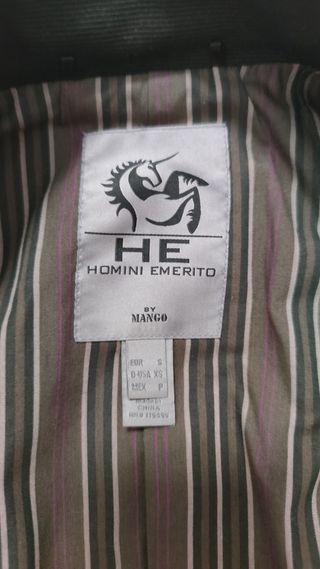 Gabardina negra de vestir