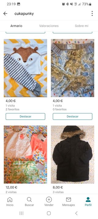 Vendo lotes de ropa niño y niña