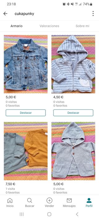 Vendo lotes de ropa niño y niña