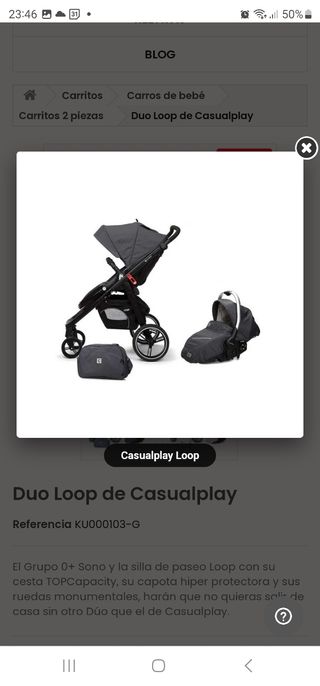 carrito duo: cuco+silla de paseo