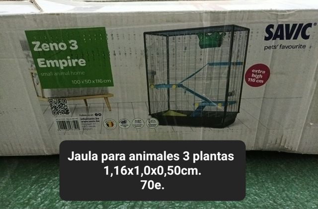 Jaula para animarles 3 plantas.