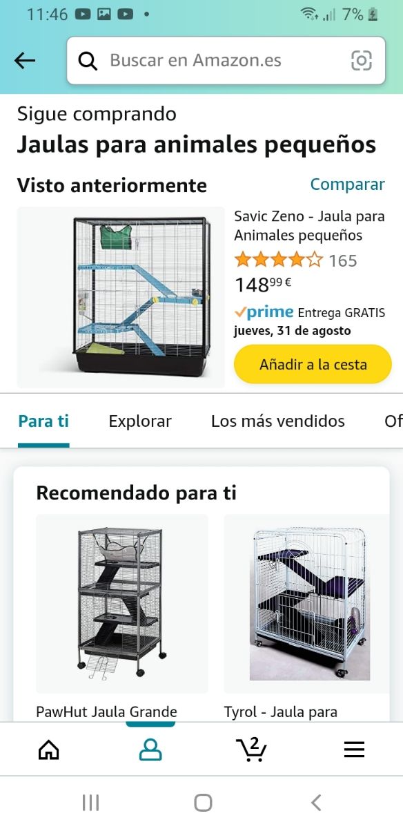 Jaula para animarles 3 plantas.