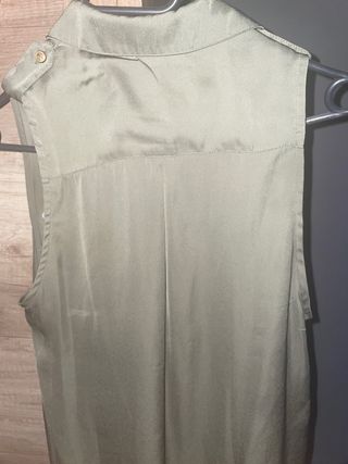 blusa stradivarius verde militar chaleco shein