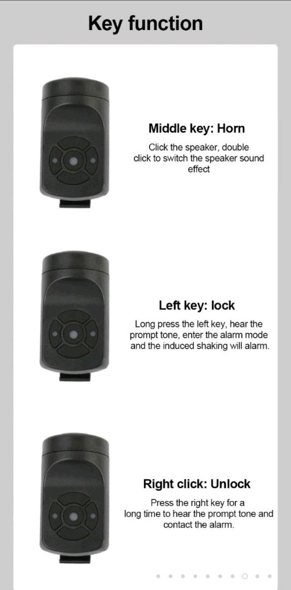 Bocina electrónica para bicicleta con carga USB.