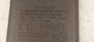 Cargador Alcatel 4.5v 315ma DC