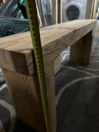 banco, consola, recibidor madera maciza