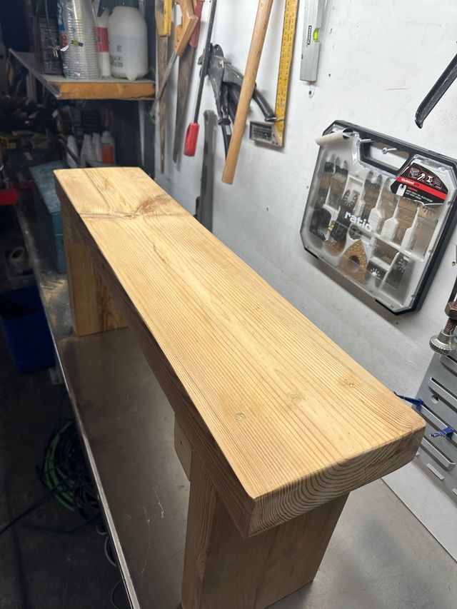 banco, consola, recibidor madera maciza